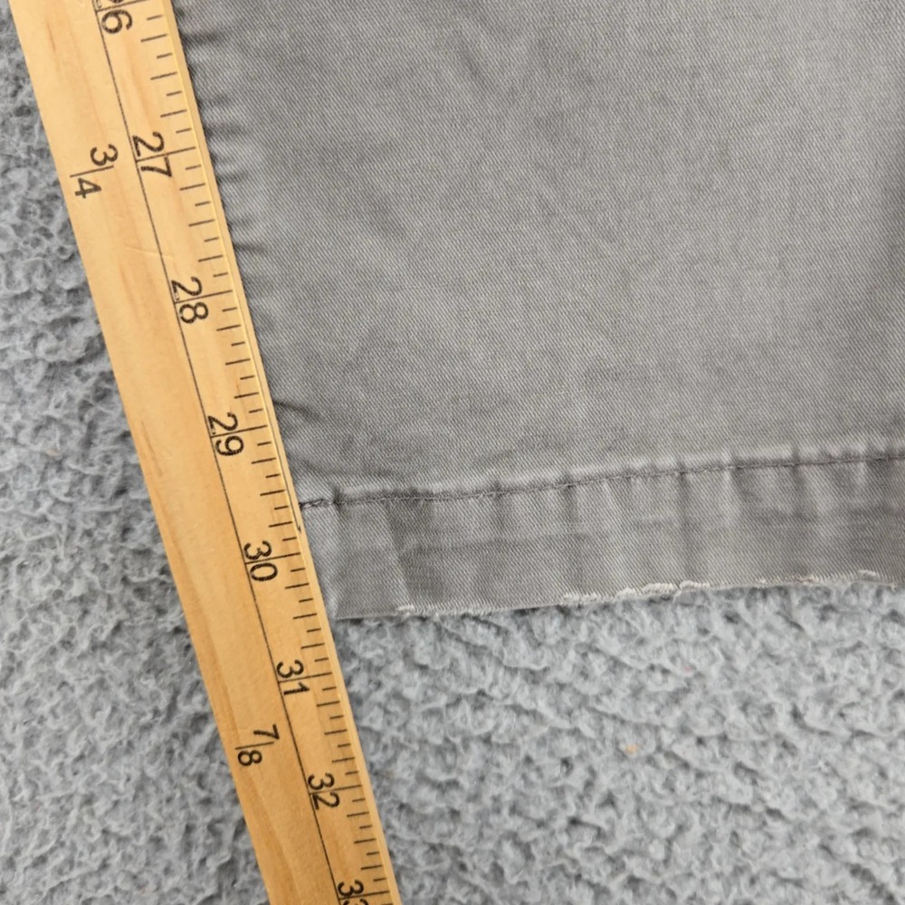 American Eagle Pants Mens 32x32 Gray Thrashed Chino Straight Leg Flex Mid Rise - Picture 10 of 11